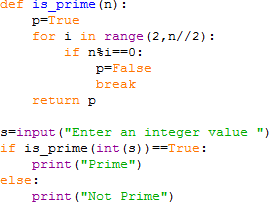 How to check prime number in python 