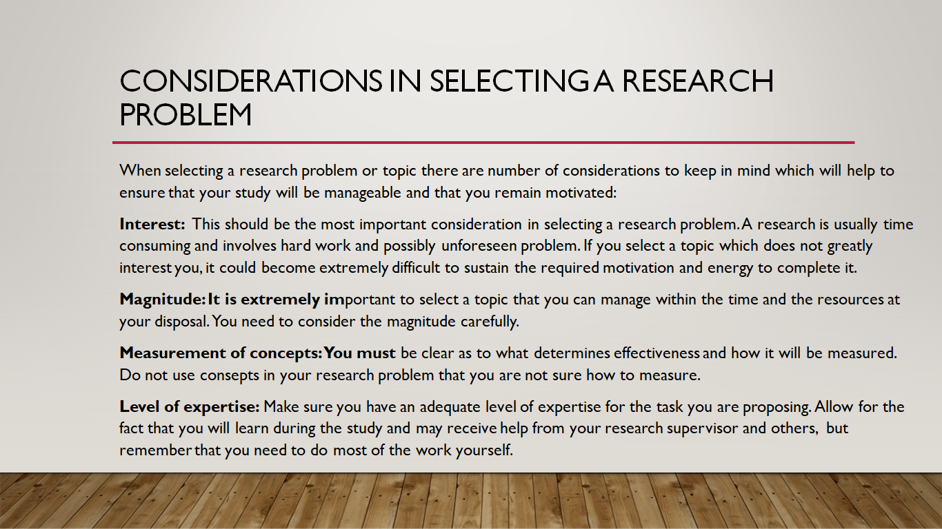 Research Methodology → Formulating a Research Problem - Cuitutorial