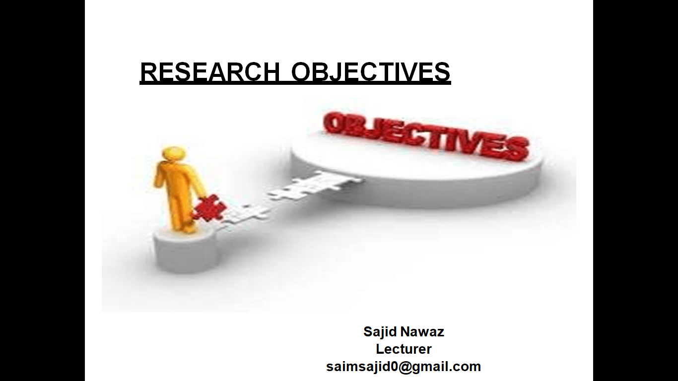 formulation of research objectives pdf